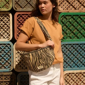 Custine XL le sac banane - Coton recyclé Zèbre