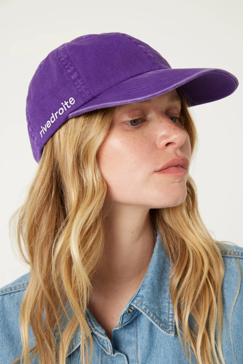Colette la casquette - Sergé de coton Malibu Purple – Image 3