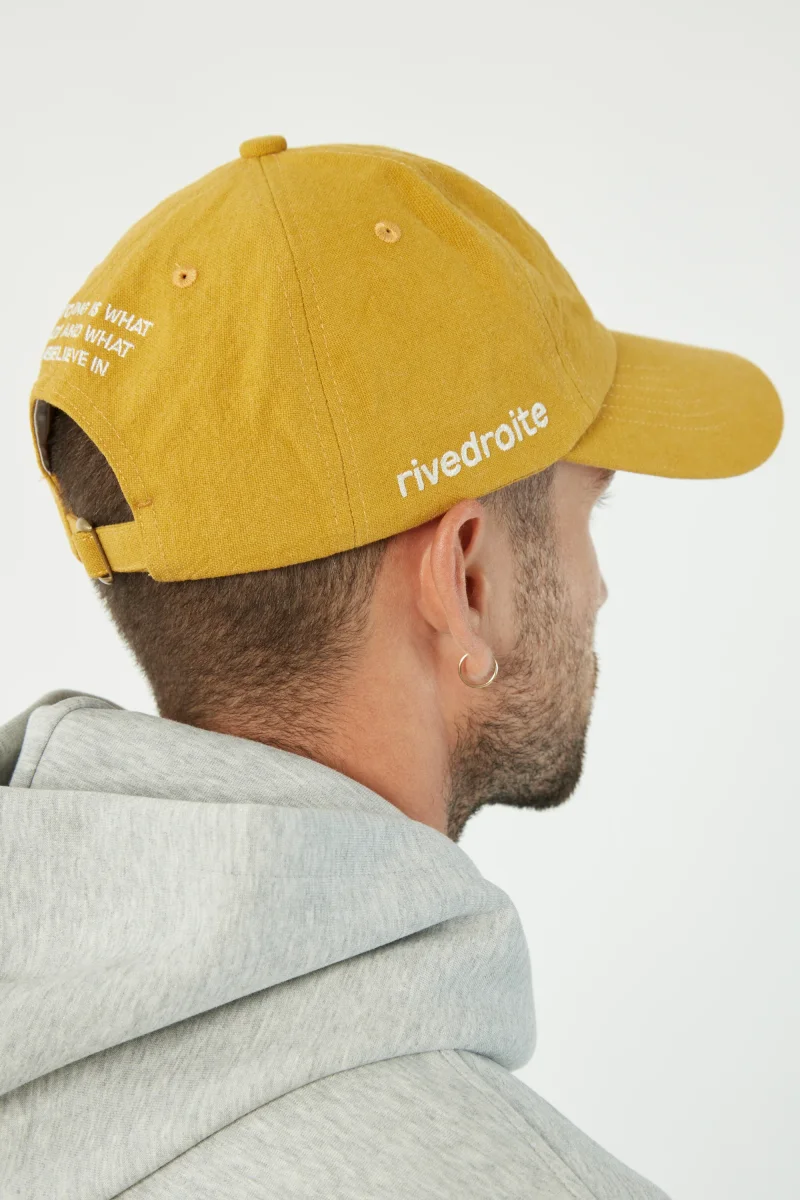 Colette la casquette - Coton recyclé Moutarde – Image 6