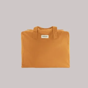 SECOND SOUFFLE │ Elzévir le grand sac weekend - Coton Recyclé Orange Turmeric