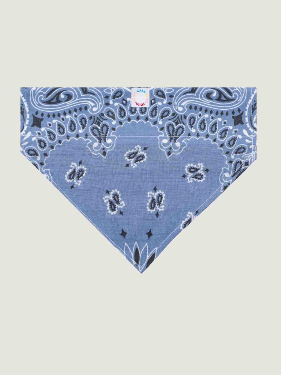 Grand bandana collier chien - Navy / Chambray - Taille L – Image 3