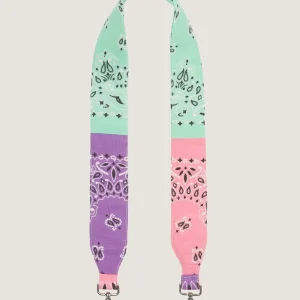 Grande Bandoulière - Mint / Pale pink / Lilas - Tricolore