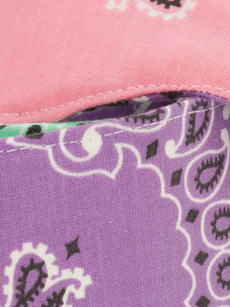 Grande Bandoulière - Mint / Pale pink / Lilas - Tricolore – Image 5
