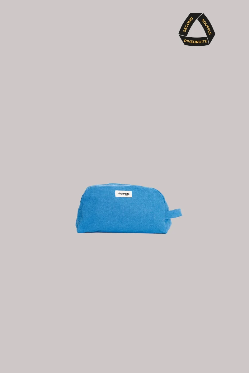 SECOND SOUFFLE │ Hermel la trousse de toilette - Coton recyclé Pimp My Blue – Image 2
