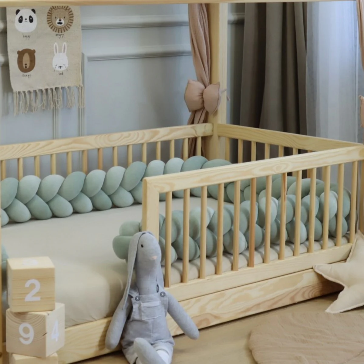 Tresse de lit Vert sauge 240cm – Image 2