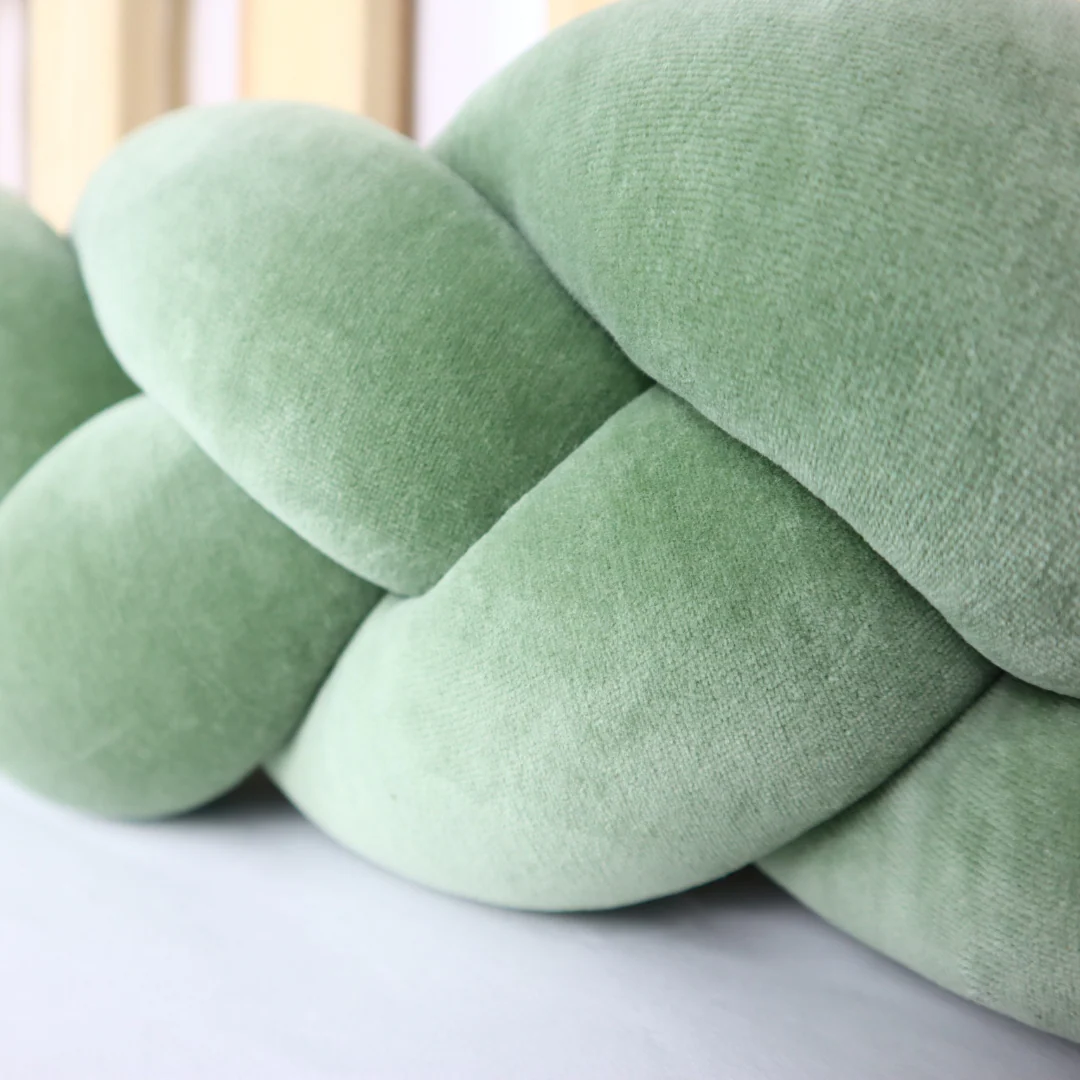 Tresse de lit vert eucalyptus 180cm – Image 4