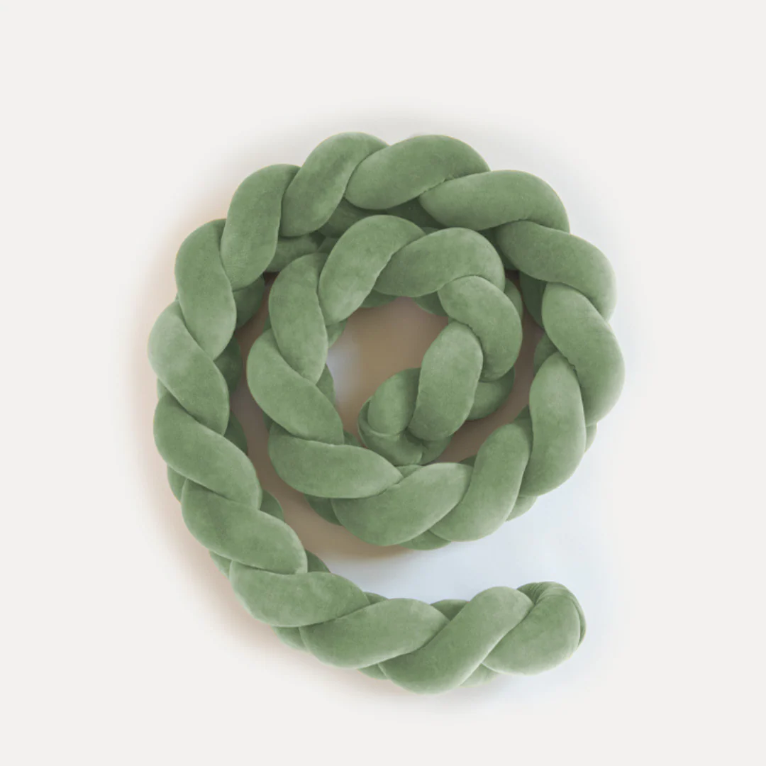 Tresse de lit vert eucalyptus 180cm – Image 3