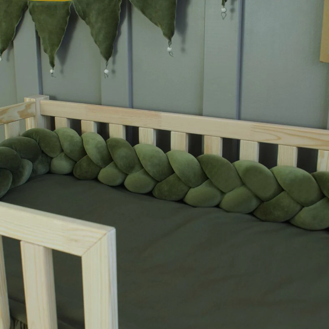 Tresse de lit Vert mousse 200cm – Image 3