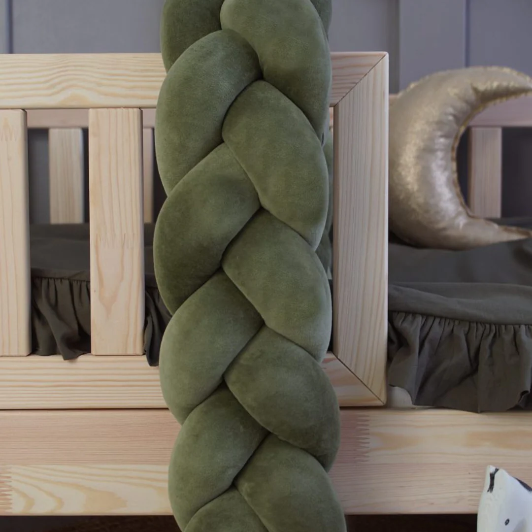 Tresse de lit Vert mousse 200cm – Image 4