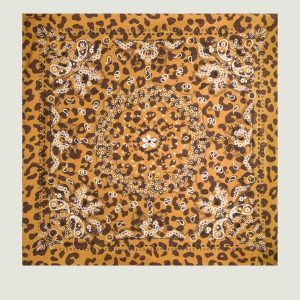 Bandana Classique en Soie - LEOPARD - Grand Modèle