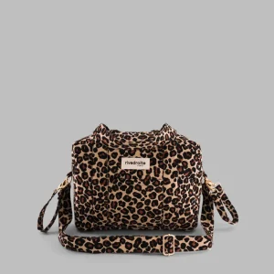 SECOND SOUFFLE｜Mini Darcy l'anti-sac à langer - Coton recyclé Léopard Beige