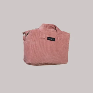 SECOND SOUFFLE │ Mini Sauval le city bag - Velours upcyclé Bois de Rose