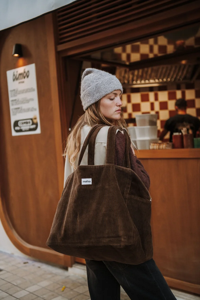 Sac week-end en velours côtelé – Image 4