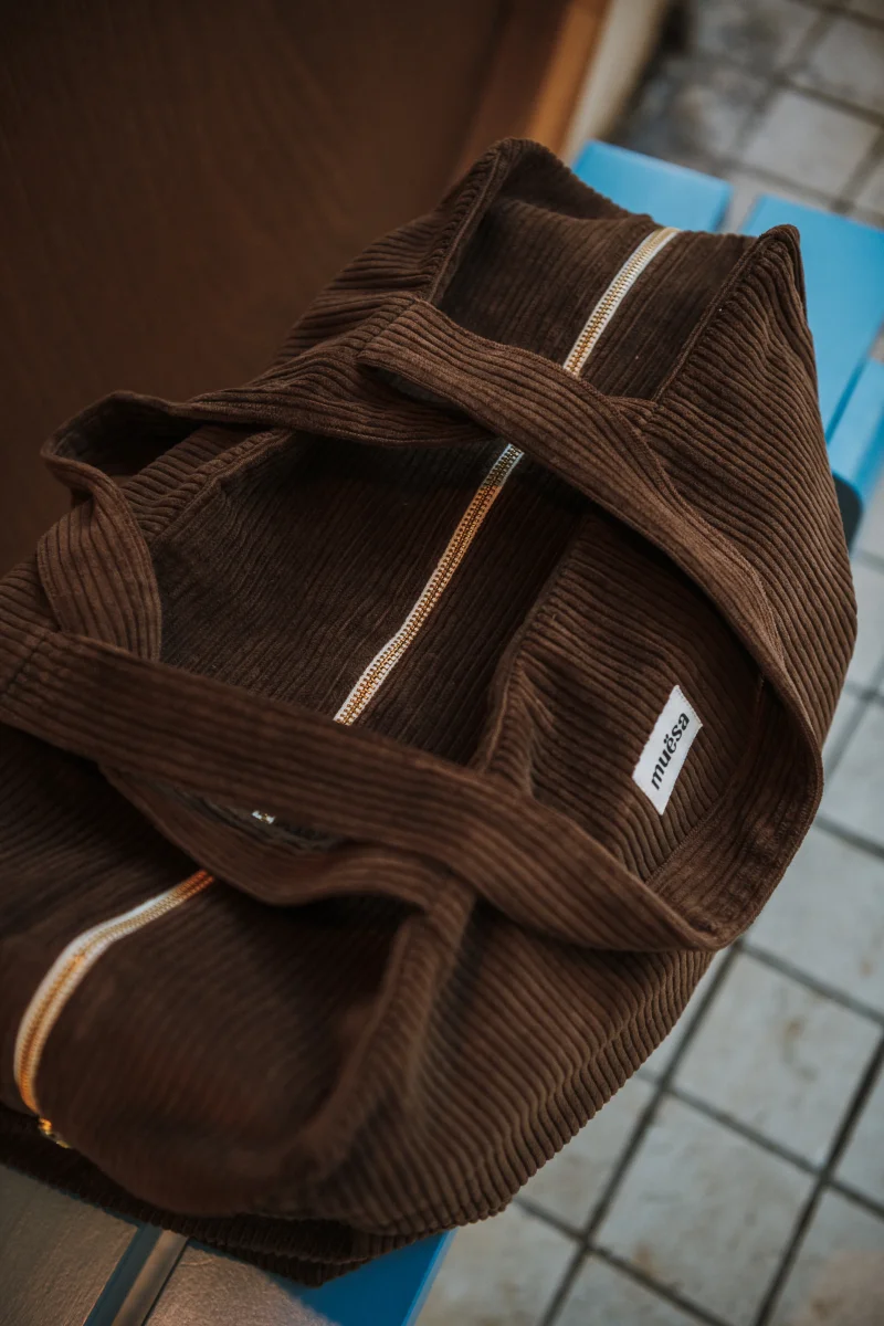 Sac week-end en velours côtelé – Image 5