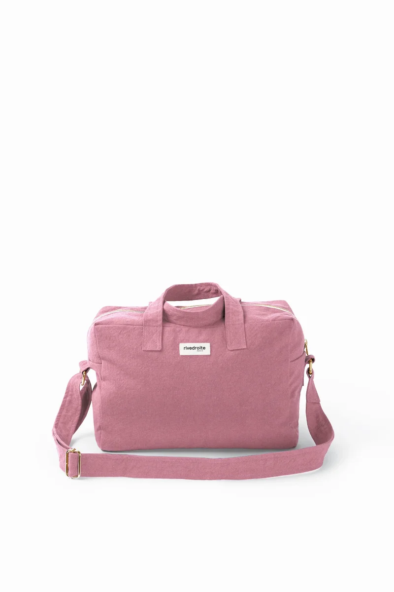 Sauval le city bag - Coton recyclé Bois de Rose – Image 3