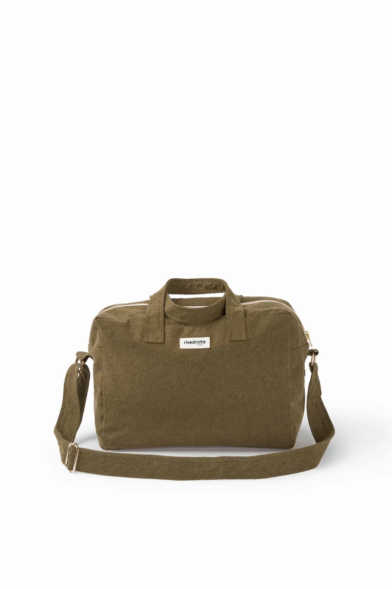 Sauval le city bag - Coton recyclé Kaki – Image 3