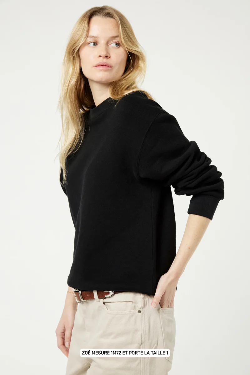 Belleville le sweat Rivedroite Club - Coton recyclé Noir – Image 4