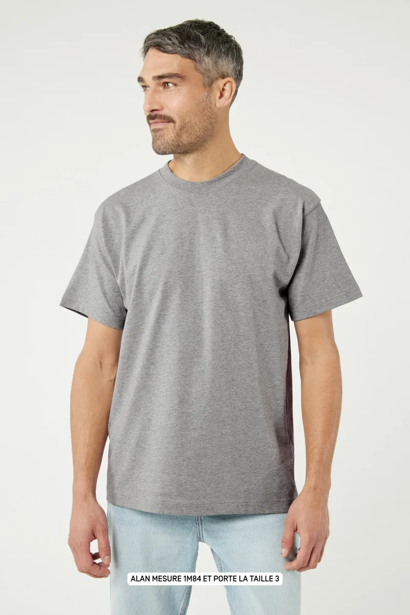 Pigalle le t-shirt Paris is my hometown - Coton recyclé Gris Chiné – Image 7