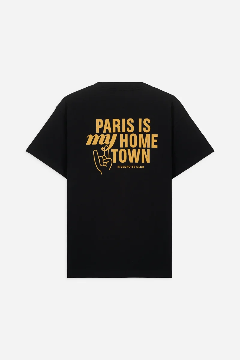 Pigalle le t-shirt Paris is my hometown - Coton recyclé Noir – Image 8