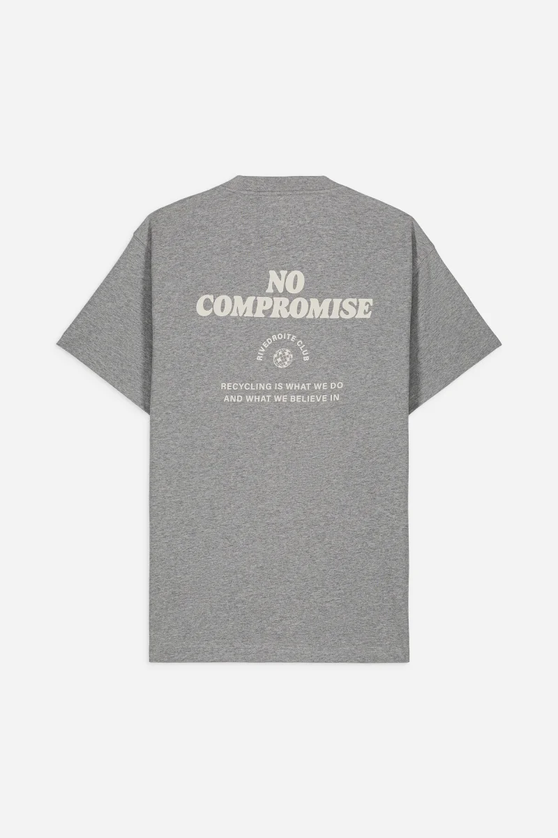 Pigalle le t-shirt No Compromise - Coton recyclé Gris Chiné – Image 6