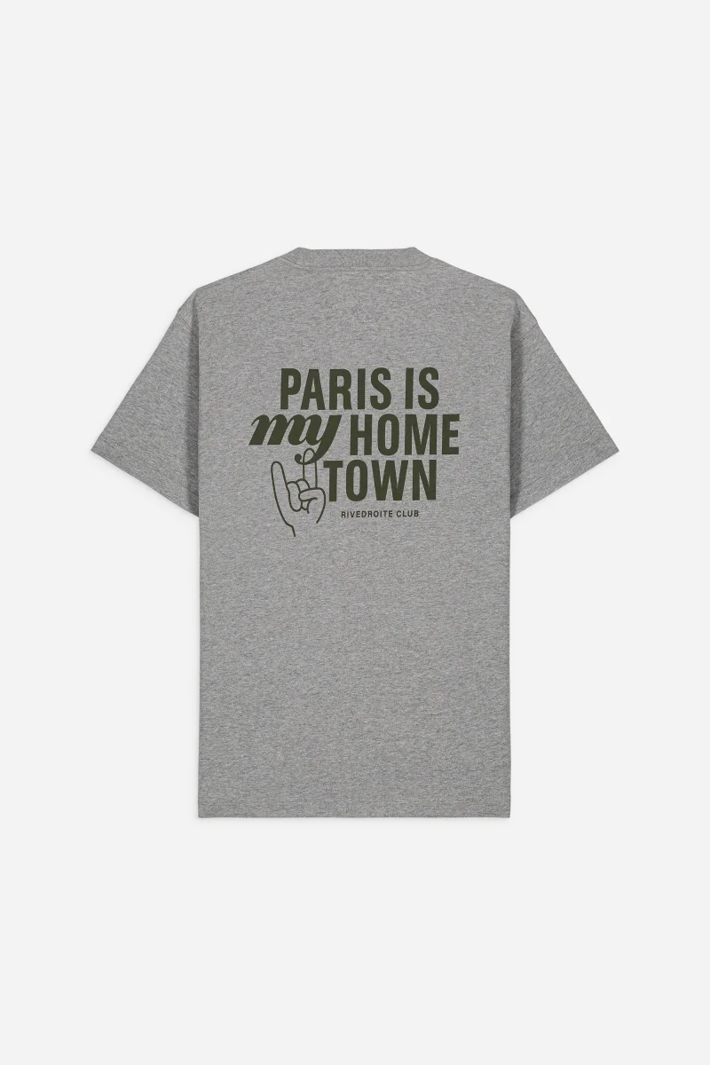 Pigalle le t-shirt Paris is my hometown - Coton recyclé Gris Chiné – Image 9