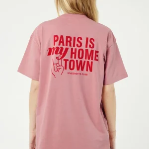 Pigalle le t-shirt Paris is my hometown - Coton recyclé Bois de Rose