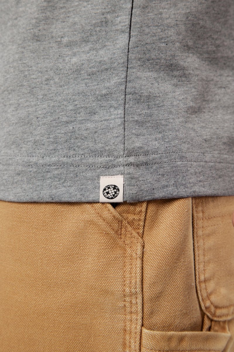 Pigalle le t-shirt No Compromise - Coton recyclé Gris Chiné – Image 5