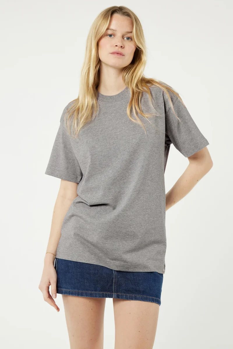 Pigalle le t-shirt No Compromise - Coton recyclé Gris Chiné – Image 3