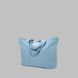 SECOND SOUFFLE │ Marcel le cabas XS - Coton Recyclé Bleu Méditerranée