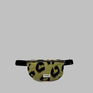 SECOND SOUFFLE │ Custine le sac banane - Coton Recyclé Léopard Olive Clair