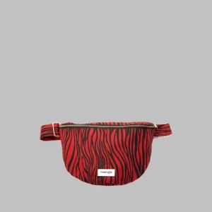 SECOND SOUFFLE │ Custine le sac banane - Coton recyclé Zèbre Rouge