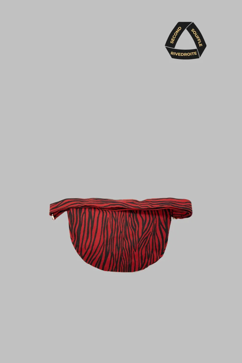 SECOND SOUFFLE │ Custine le sac banane - Coton recyclé Zèbre Rouge – Image 3