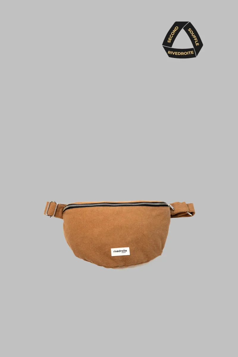 SECOND SOUFFLE │ Custine XL le sac banane - Coton recyclé Camel – Image 2