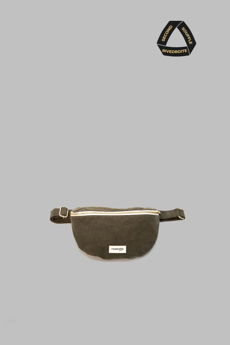 SECOND SOUFFLE │ Custine le sac banane - Coton recyclé Kaki – Image 2