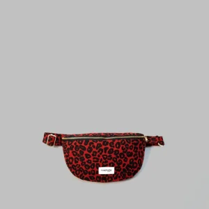 SECOND SOUFFLE │ Custine le sac banane - Coton recyclé Léopard Rouge