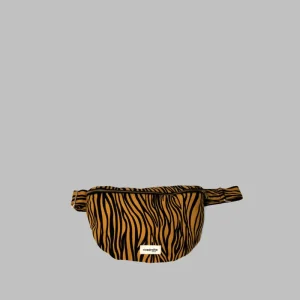 SECOND SOUFFLE │ Custine XL le sac banane - Coton recyclé Zèbre moutarde