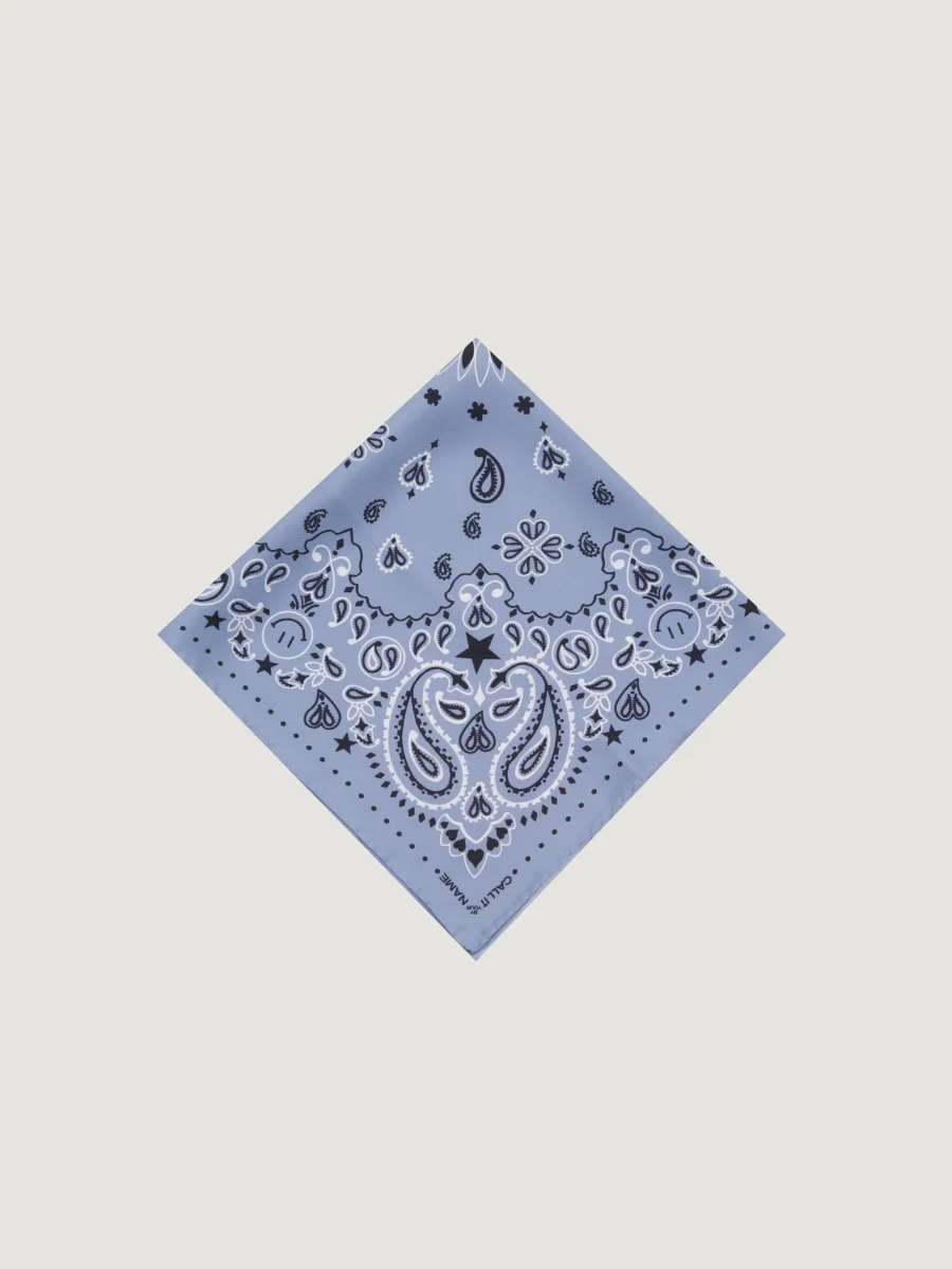 Bandana en Soie - STAR - CHAMBRAY - Petit Modèle – Image 3