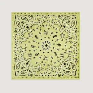 Bandana en Soie - STAR - ANIS - Petit Modèle