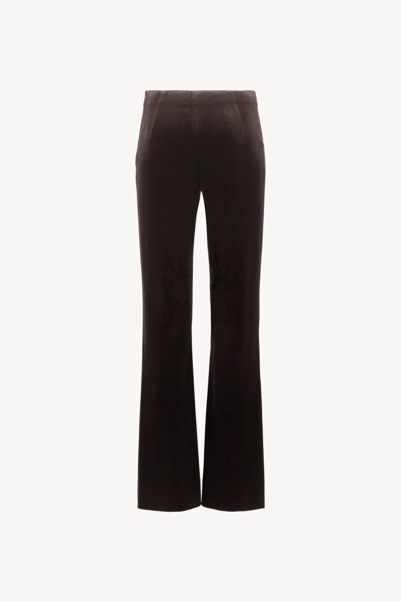 Pantalon évasé en velours ébène – Image 7