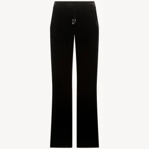 Pantalon taille haute velours noir