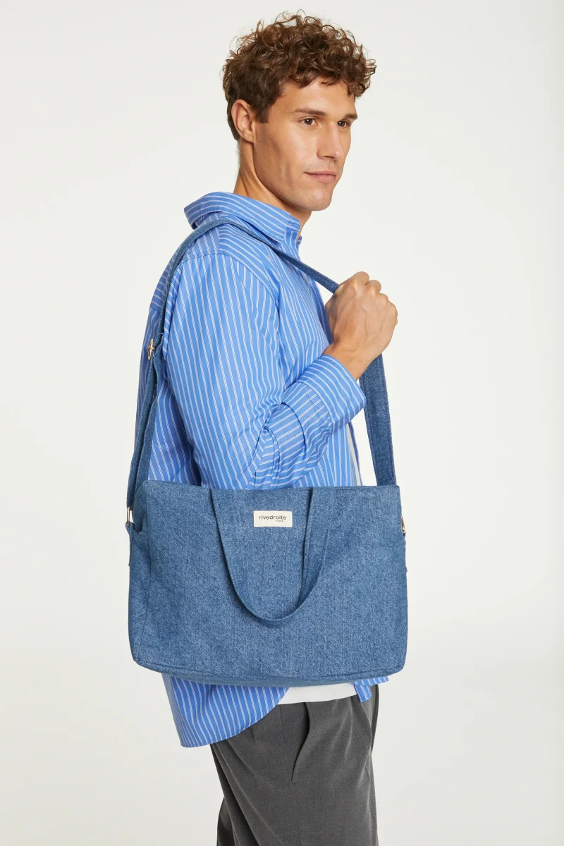 Sauval le city bag - Denim Clair recyclé – Image 4