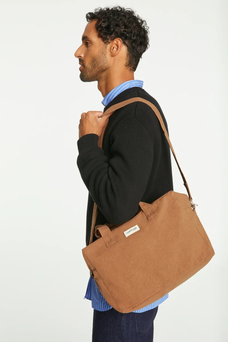 Sauval le city bag - Coton recyclé camel