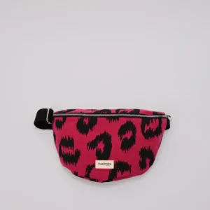 SECOND SOUFFLE │ Custine le sac banane - Coton Recyclé Léopard Fuchsia