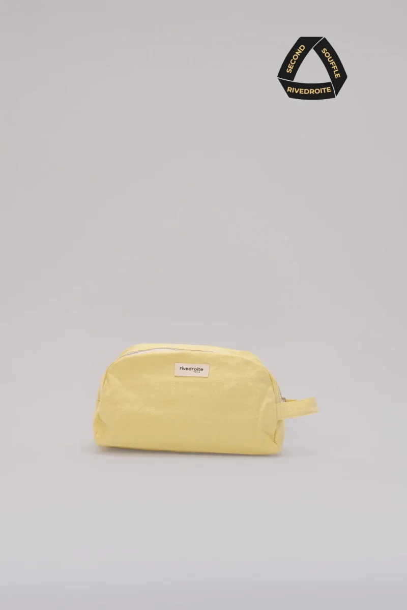 SECOND SOUFFLE │ Hermel la trousse de toilette - Coton recyclé Yellow here comes the sun