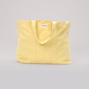 SECOND SOUFFLE | Marcel le cabas XL - Coton recyclé Yellow here comes the sun