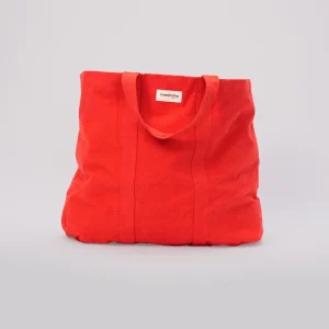 SECOND SOUFFLE │ Marcel le cabas XL - Coton recyclé Red born to be alive