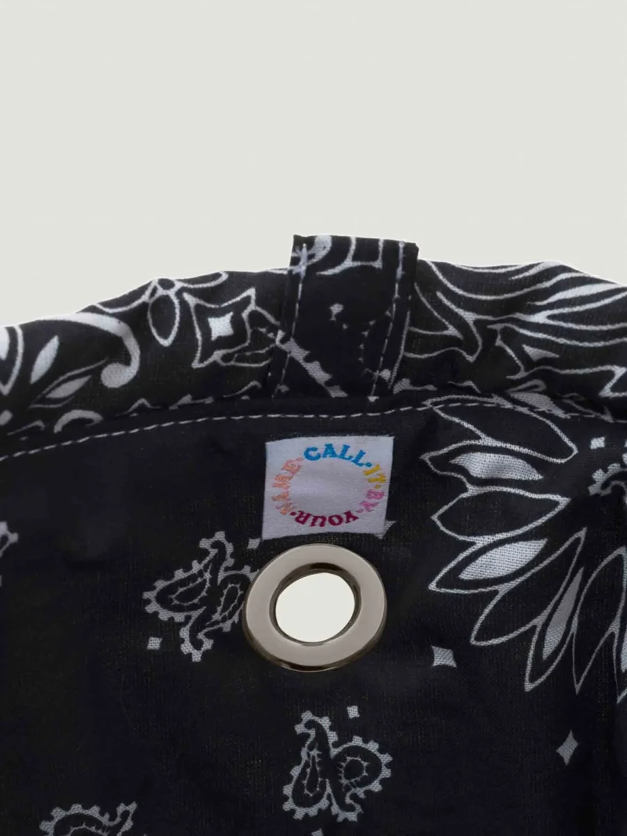 Sac Seau Œillets - All Black – Image 4