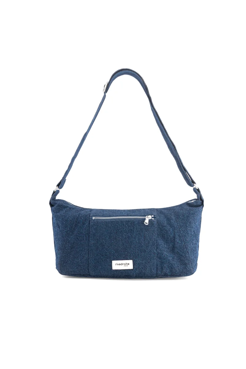 Mini Charlot le sac Crossbody - Denim Brut recyclé – Image 4