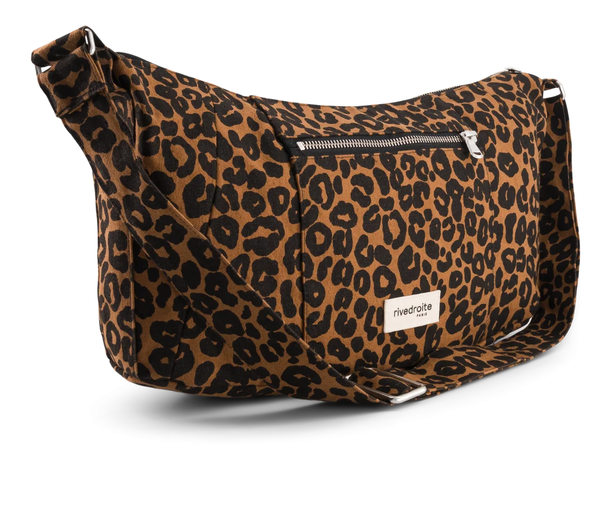 Charlot le sac Crossbody - Coton recyclé Léopard – Image 6