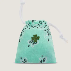 Sachet de Lavande Brodé à la main - TRÈFLE - Mint / Lilas